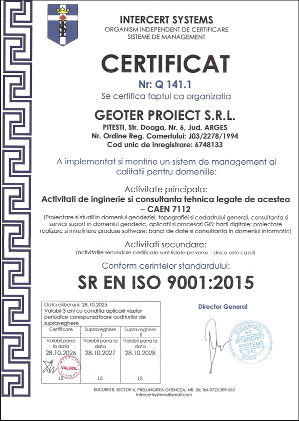 SR EN ISO 9001:2015